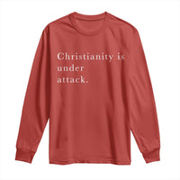 Christianity Is Under Attack Long Sleeve Shirt Pray for Grand Blanc Michigan Faith Support - Wonder Print Shop