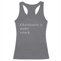 Christianity Is Under Attack Racerback Tank Top Pray for Grand Blanc Michigan Faith Support - Wonder Print Shop