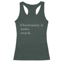 Christianity Is Under Attack Racerback Tank Top Pray for Grand Blanc Michigan Faith Support - Wonder Print Shop