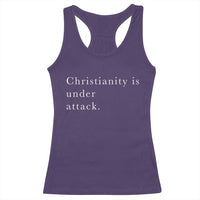 Christianity Is Under Attack Racerback Tank Top Pray for Grand Blanc Michigan Faith Support - Wonder Print Shop