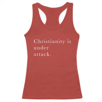 Christianity Is Under Attack Racerback Tank Top Pray for Grand Blanc Michigan Faith Support - Wonder Print Shop