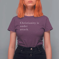 Christianity Is Under Attack T Shirt For Women Pray for Grand Blanc Michigan Faith Support - Wonder Print Shop