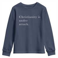 Christianity Is Under Attack Youth Sweatshirt Pray for Grand Blanc Michigan Faith Support - Wonder Print Shop
