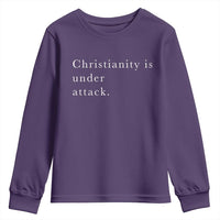 Christianity Is Under Attack Youth Sweatshirt Pray for Grand Blanc Michigan Faith Support - Wonder Print Shop