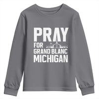 Pray for Grand Blanc Michigan Youth Sweatshirt Faith and Community Support - Wonder Print Shop