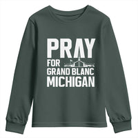 Pray for Grand Blanc Michigan Youth Sweatshirt Faith and Community Support - Wonder Print Shop