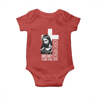 Christianity Is Under Attack Baby Onesie Jesus Stand for Faith Michigan Church - Wonder Print Shop