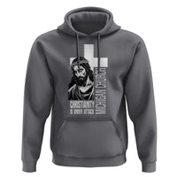 Christianity Is Under Attack Hoodie Jesus Stand for Faith Michigan Church - Wonder Print Shop