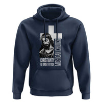 Christianity Is Under Attack Hoodie Jesus Stand for Faith Michigan Church - Wonder Print Shop