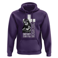 Christianity Is Under Attack Hoodie Jesus Stand for Faith Michigan Church - Wonder Print Shop