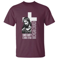 Christianity Is Under Attack T Shirt Jesus Stand for Faith Michigan Church - Wonder Print Shop