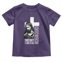 Christianity Is Under Attack Toddler T Shirt Jesus Stand for Faith Michigan Church - Wonder Print Shop