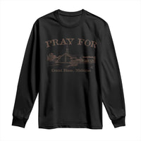 Pray for Grand Blanc Michigan Long Sleeve Shirt Vintage Church Faith Support - Wonder Print Shop