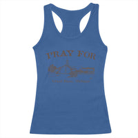 Pray for Grand Blanc Michigan Racerback Tank Top Vintage Church Faith Support - Wonder Print Shop