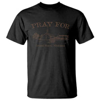 Pray for Grand Blanc Michigan T Shirt Vintage Church Faith Support - Wonder Print Shop