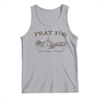 Pray for Grand Blanc Michigan Tank Top Vintage Church Faith Support - Wonder Print Shop