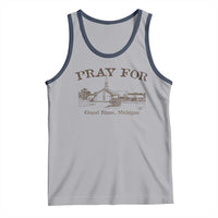 Pray for Grand Blanc Michigan Tank Top Vintage Church Faith Support - Wonder Print Shop