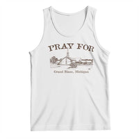 Pray for Grand Blanc Michigan Tank Top Vintage Church Faith Support - Wonder Print Shop