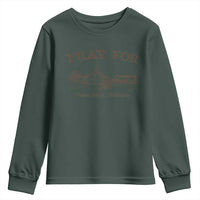 Pray for Grand Blanc Michigan Youth Sweatshirt Vintage Church Faith Support - Wonder Print Shop