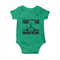 Christianity Is Under Attack Baby Onesie Pray for Grand Blanc Church Michigan Faith Support - Wonder Print Shop