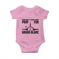 Christianity Is Under Attack Baby Onesie Pray for Grand Blanc Church Michigan Faith Support - Wonder Print Shop