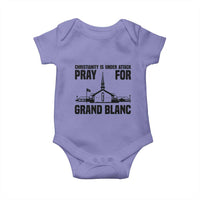 Christianity Is Under Attack Baby Onesie Pray for Grand Blanc Church Michigan Faith Support - Wonder Print Shop