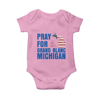 Pray for Grand Blanc Michigan Baby Onesie American Flag Christian Support - Wonder Print Shop