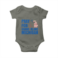 Pray for Grand Blanc Michigan Baby Onesie American Flag Christian Support - Wonder Print Shop