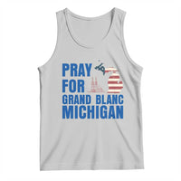 Pray for Grand Blanc Michigan Tank Top American Flag Christian Support - Wonder Print Shop