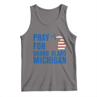 Pray for Grand Blanc Michigan Tank Top American Flag Christian Support - Wonder Print Shop