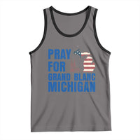 Pray for Grand Blanc Michigan Tank Top American Flag Christian Support - Wonder Print Shop