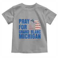 Pray for Grand Blanc Michigan Toddler T Shirt American Flag Christian Support - Wonder Print Shop