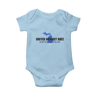 Peace for Grand Blanc Michigan Baby Onesie United Against Hate - Wonder Print Shop