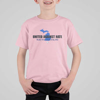 Peace for Grand Blanc Michigan T Shirt For Kid United Against Hate - Wonder Print Shop