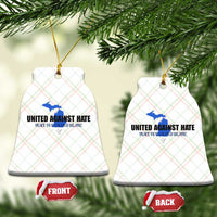 Peace for Grand Blanc Michigan Ceramic Ornament United Against Hate - Wonder Print Shop