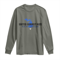 Peace for Grand Blanc Michigan Long Sleeve Shirt United Against Hate - Wonder Print Shop