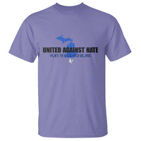 Peace for Grand Blanc Michigan T Shirt United Against Hate - Wonder Print Shop