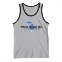 Peace for Grand Blanc Michigan Tank Top United Against Hate - Wonder Print Shop