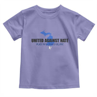 Peace for Grand Blanc Michigan Toddler T Shirt United Against Hate - Wonder Print Shop