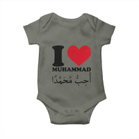 I Love Muhammad Baby Onesie Musliam Identity Islamic Peace and Pride - Wonder Print Shop