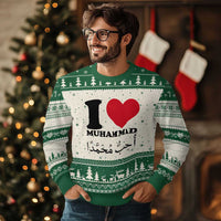 I Love Muhammad Ugly Christmas Sweater Musliam Identity Islamic Peace and Pride - Wonder Print Shop