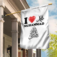 I Love Muhammad Garden Flag Musliam Identity Faith Peace Pride Islamic Calligraphy - Wonder Print Shop