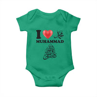 I Love Muhammad Baby Onesie Musliam Identity Faith Peace Pride Islamic Calligraphy - Wonder Print Shop
