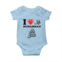 I Love Muhammad Baby Onesie Musliam Identity Faith Peace Pride Islamic Calligraphy - Wonder Print Shop