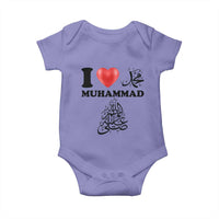 I Love Muhammad Baby Onesie Musliam Identity Faith Peace Pride Islamic Calligraphy - Wonder Print Shop