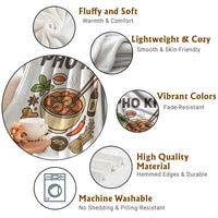 Funny Pho Kit Vietnamese Noodle Pun Throw Blanket Ramen Pho Lovers Hilarious Foodie Graphic - Wonder Print Shop