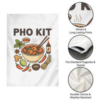Funny Pho Kit Vietnamese Noodle Pun Garden Flag Ramen Pho Lovers Hilarious Foodie Graphic - Wonder Print Shop