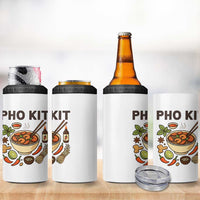 Funny Pho Kit Vietnamese Noodle Pun 4 in 1 Can Cooler Tumbler Ramen Pho Lovers Hilarious Foodie Graphic - Wonder Print Shop