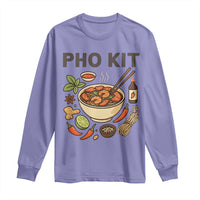 Funny Pho Kit Vietnamese Noodle Pun Long Sleeve Shirt Ramen Pho Lovers Hilarious Foodie Graphic - Wonder Print Shop