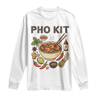 Funny Pho Kit Vietnamese Noodle Pun Long Sleeve Shirt Ramen Pho Lovers Hilarious Foodie Graphic - Wonder Print Shop